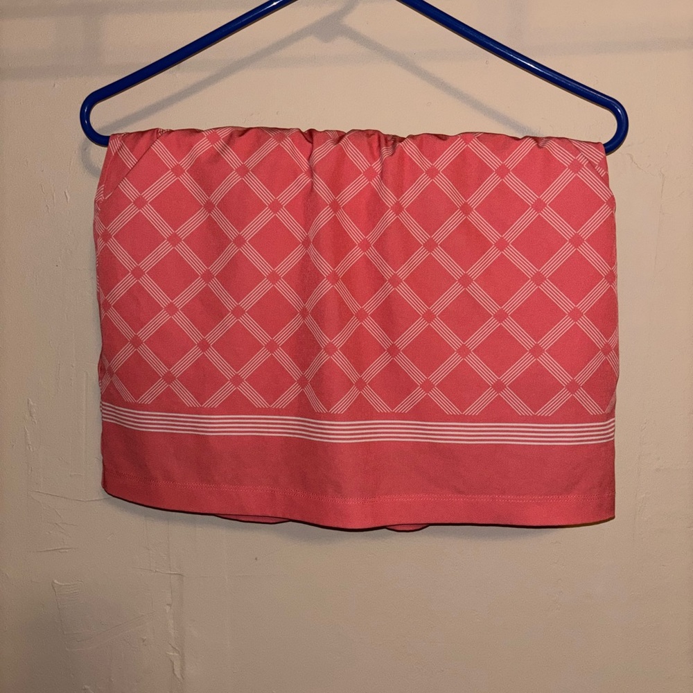 Pink Plaid Skirt